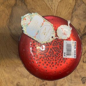 4 Turkish Glass Plates by Anya Christmastime Decor